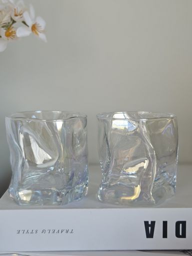 [AAH144] Set x 6 Vasos Vidrio Perlados Irregulares - eCommerce 4