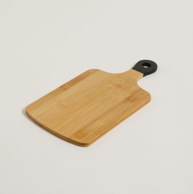 [AAB482.0] TABLA BAMBOO CON MANGO NEGRO RECTANGULAR 34X17 CM - eCommerce 5
