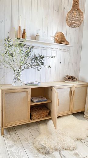 [AA921] VAJILLERO RACK FIBRAS NATURALES - 180CM - eCommerce 2