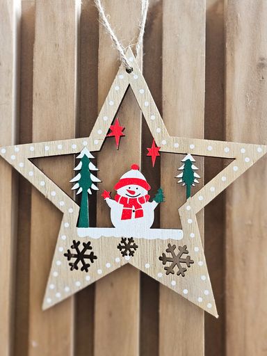 [AAH313] Adorno Colgante Estrella Snowman - eCommerce 3
