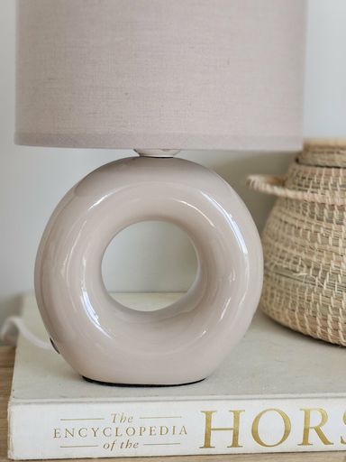 [AAE845] VELADOR NATURAL BASE CIRCULAR CERAMICA - eCommerce 4