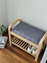 [AAH450] Zapatero Chico Con Asiento Gris 60 cm - eCommerce 4