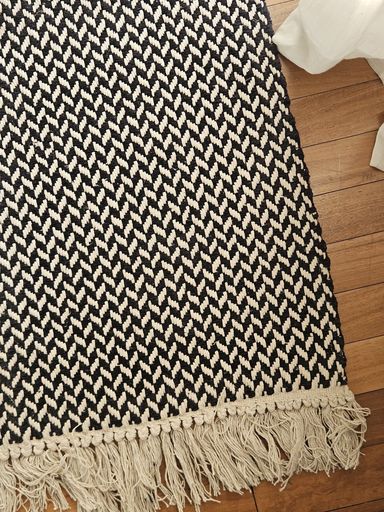 [AAH109] Alfombra Diagonales Zigzag Negro 120x180 cm - eCommerce 5