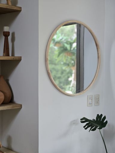 [AAH681] Espejo Redondo de Madera 80 cm - eCommerce 3