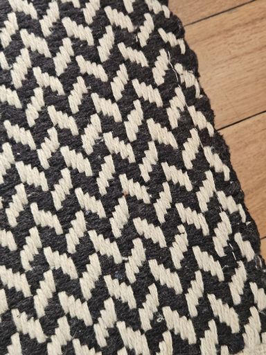 [AAH108] Alfombra Diagonales Zigzag Negro 80x150 cm - eCommerce 4