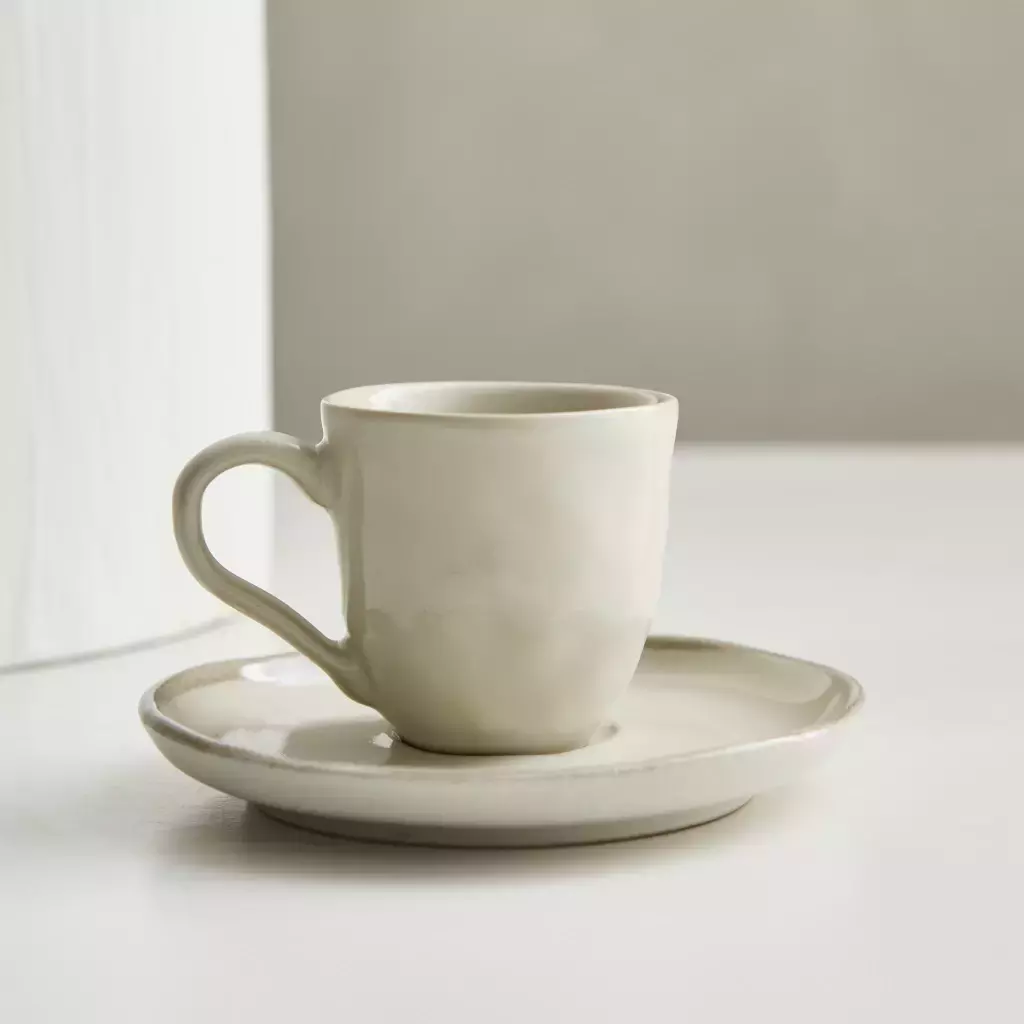 [AAE629] SET X6 TAZA Y PLATO CAFÉ 120ML LINEA ORGANICA PLAIN RUSTICA - eCommerce 3