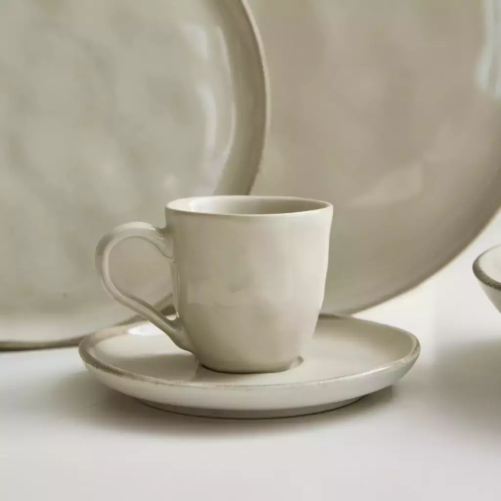[AAE629] SET X6 TAZA Y PLATO CAFÉ 120ML LINEA ORGANICA PLAIN RUSTICA - eCommerce 4