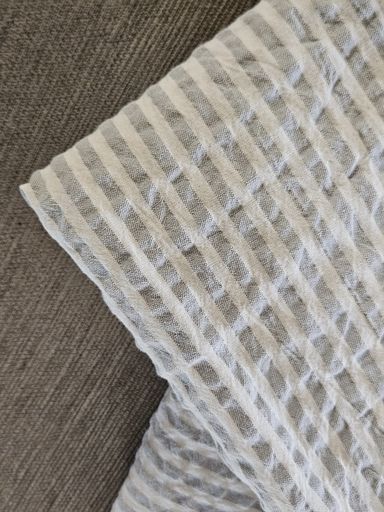 [AAH676] Mantel tussor estampado stop water mil rayas gris 300x140 cm - eCommerce 3