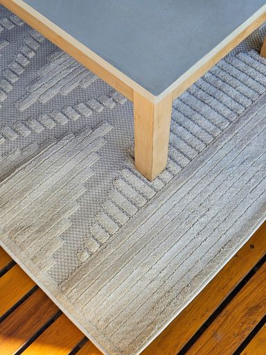 [AAH782] Alfombra apta exterior natural rombos 160x235 cm - eCommerce 4
