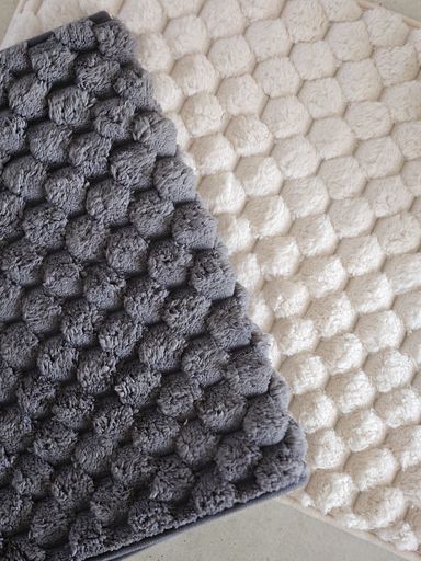 [AAB990.0] Alfombra Microfibra Rombos Pelo Corto - Gris - eCommerce 2
