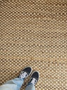 [AAH411] Alfombra Panal yute y algodón 120x180 - eCommerce 4