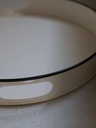 [AAH925] bandeja metalica redonda blanco opaco - eCommerce 2