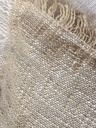 [AAH954] Funda de almohadón 45 x 45 cm cuadrados asimétricos natural y beige con flecos - eCommerce 4