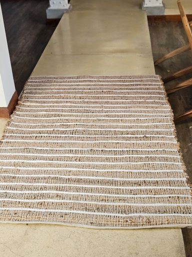 [AAH997] Alfombra Yute 120 x 180 cm con lineas blancas - eCommerce 4