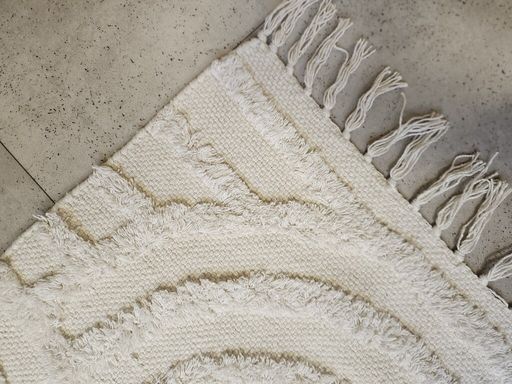 [AAH831] Alfombra natural con arcos invertidos y flecos - eCommerce 3