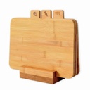 [AAI0105] Set x3 tablas con señaladores y base soporte de bamboo - eCommerce 3