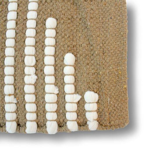 [AAG107] Alfombra beige con tramado blanco 50x80 - eCommerce 4