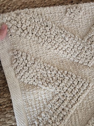 [AAG467] Alfombra blanca con rombos nuditos 120x180 cm - eCommerce 4