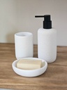 [AAE822] PORTACEPILLO SIMIL PIEDRA 11CM BLANCO - eCommerce 3