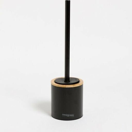 [AAE425] ESCOBILLA CILINDRO BAMBOO LISO NEGRO 38CM - eCommerce 2