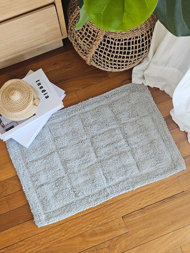 [AAH032] Alfombra de baño cuadrille gris 40x60 cm - eCommerce 3