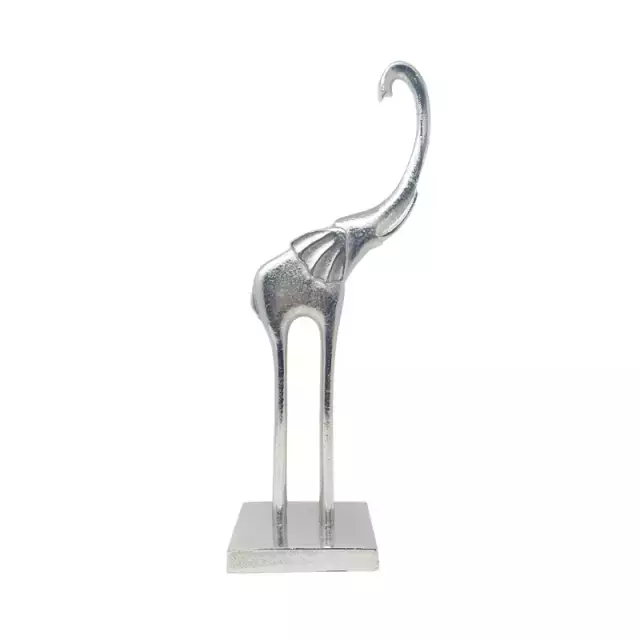[AAD553] ADORNO ELEFANTE TROMPA ALUMINIO 35CM - eCommerce 3