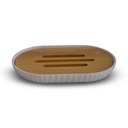 [AAE188] JABONERA OVAL BLANCA Y BAMBOO CON RAYAS VERTICALES - eCommerce 3