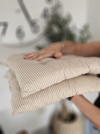 [AAH590] Almohadon Silla Rayado Beige - eCommerce 5