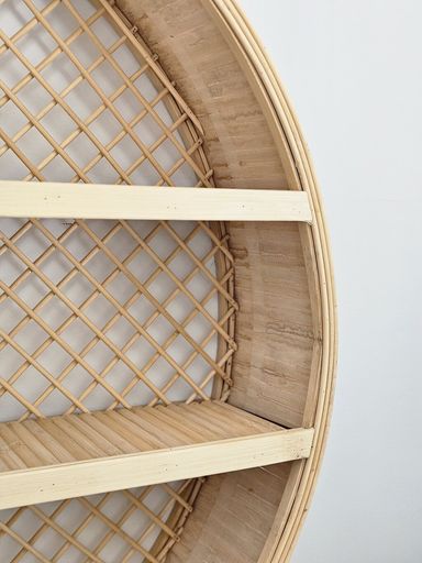 [AAI514] Estanteria de bambu circular enrejado - eCommerce 3