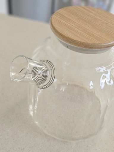 [AAI310] Tetera de vidrio con tapa de bambu 1500ml - eCommerce 4