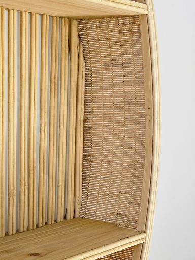 [AAI515] Estanteria de bambu circular con lineas verticales - eCommerce 4