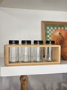 [AAI798] Especiero rectangular de bamboo con 4 frascos de vidrio - eCommerce 3