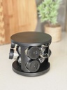 [AAI799] Especiero redondo negro con 6 frascos de vidrio - eCommerce 3