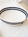 [AAB811.0] BANDEJA ALGODON CRUDO Y NEGRO 17CM - eCommerce 2