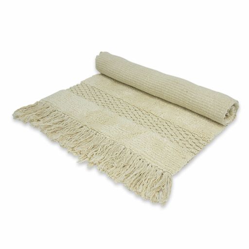 [AAB974.0] ALFOMBRA ALGODÓN NATURAL CON FLECOS - eCommerce 3