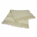[AAF206] ALFOMBRA ALGODÓN NATURAL FRANJAS PELOS CON FLECOS 55X85 CM - eCommerce 6