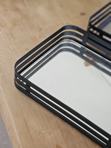 [AAA459.0] BANDEJA NEGRA ESPEJADA CHICA 16X20 - eCommerce 2