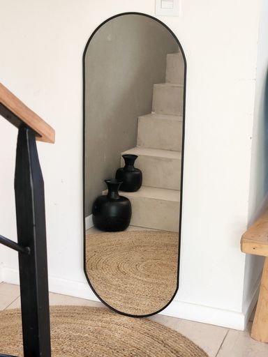 ESPEJO PILDORA 120X40 NEGRO
