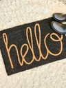 FELPUDO COCO NEGRO- HELLO 40X60
