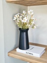FLORERO CERAMICA BLACK 20X10 CM