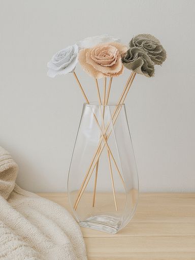 FLORERO DE VIDRIO 25CM