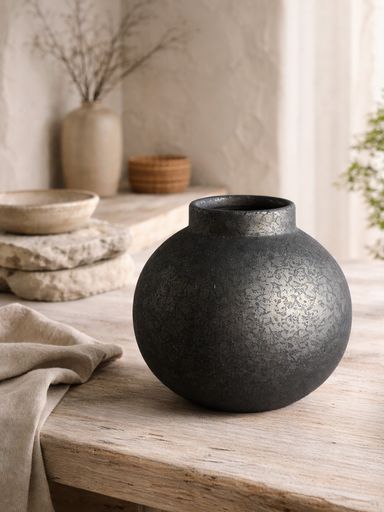 FLORERO ESFERA BLACK