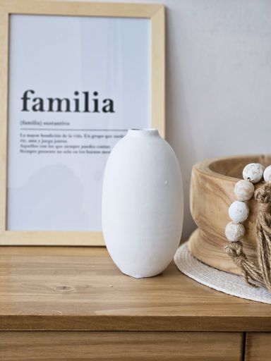 FLORERO GRES XL NEGRO