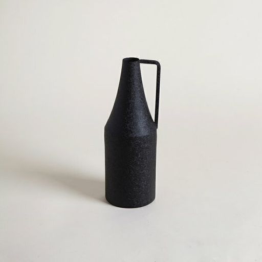 FLORERO LOHA BLACK 22X8 CM