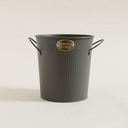 FRAPERA DE METAL GRIS CON ASAS GENERAL STORE 20X20X17 CM