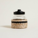 FRASCO CON MALLA MIMBRE BLACK 750ML