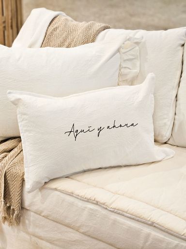 FUNDA AQUI Y AHORA - 40X60 BLANCO