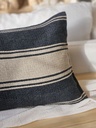 FUNDA DE ALMOHADON BERMEO NEGRO Y BEIGE 60X40