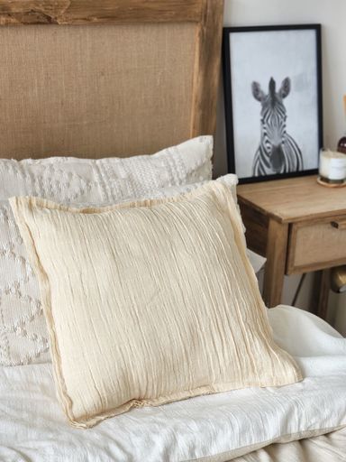 FUNDA DE ALMOHADON GASA 50X50- ARENA