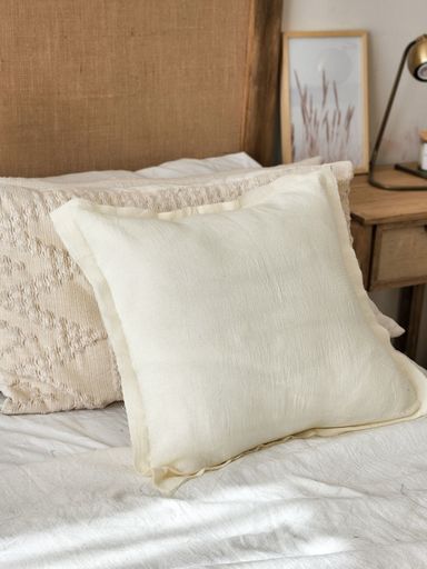 FUNDA DE ALMOHADON GASA 50X50- NATURAL